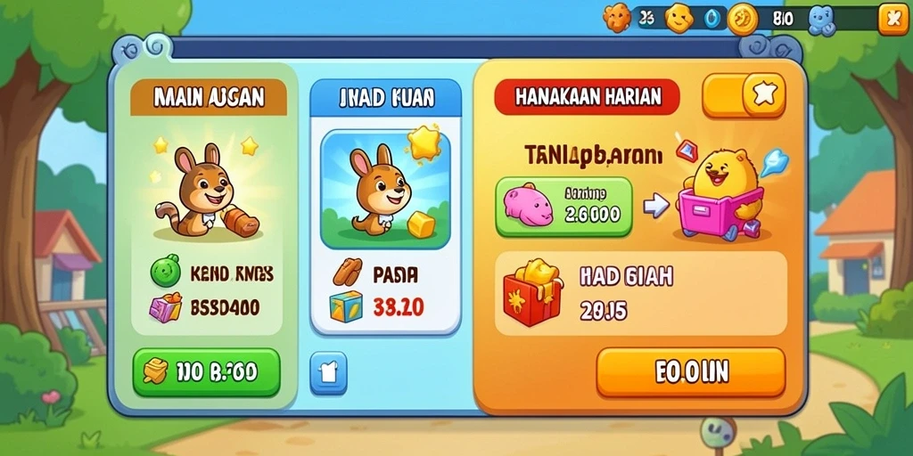 Koleksi karakter beragam untuk dipilih dan disesuaikan.