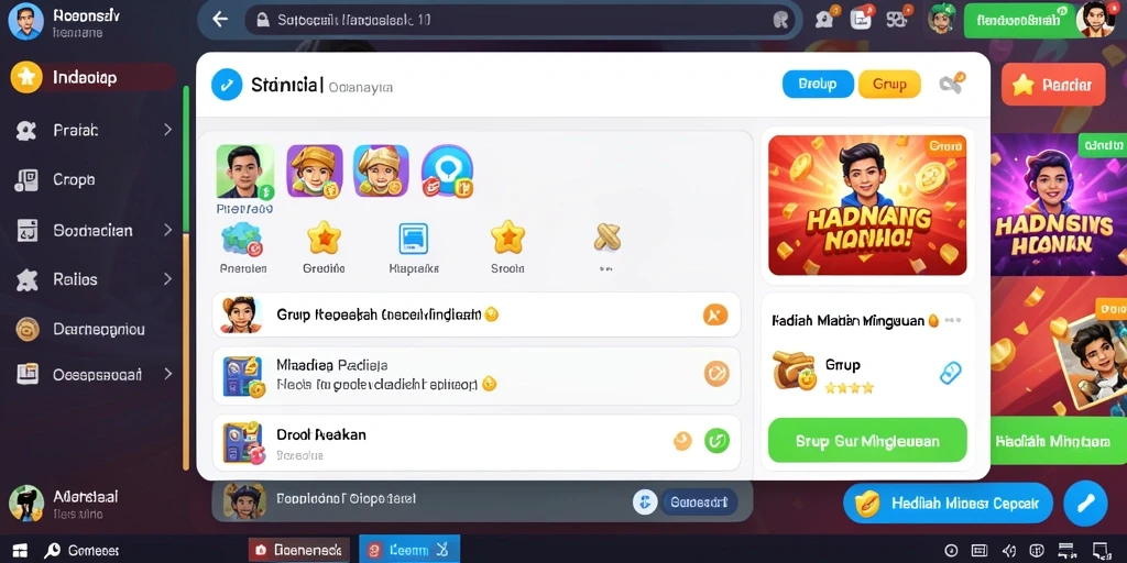 Screenshot saat bermain level menantang dengan hadiah menarik.